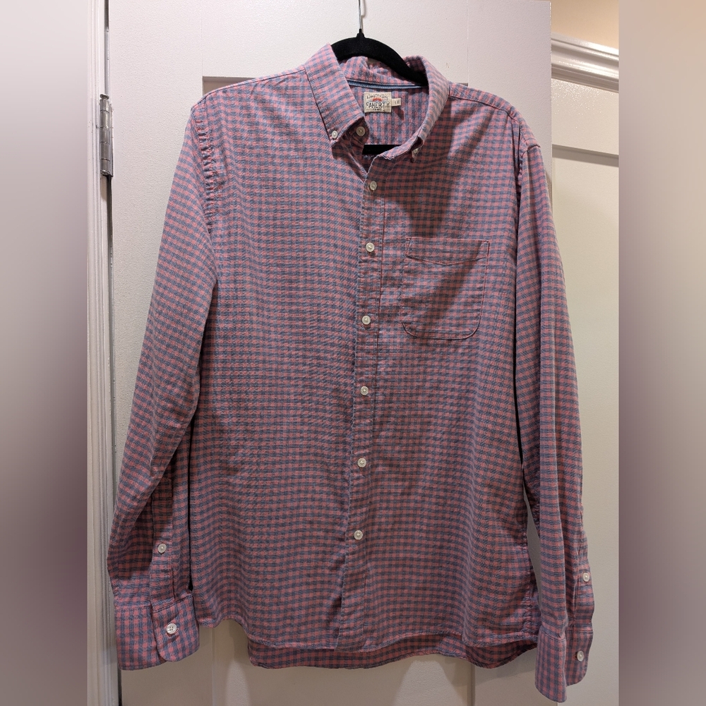 Faherty Men's Button Down Shirt,L